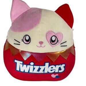 Original Squishmallows Hershey Twizzlers Karina Cat Plush Stuffed Animal Holiday